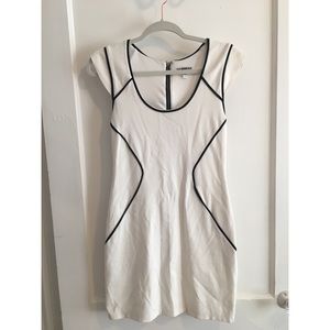 Express white and black dress